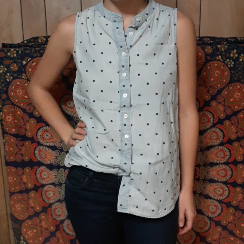 J Crew Polka Dot Tank